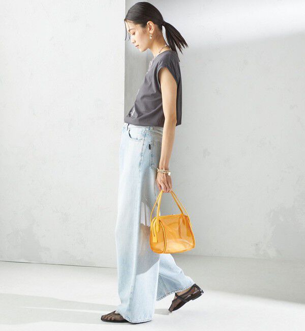 SHIPS for women「プラチナ ヴェール フレンチ スリーブ TEE」|Tシャツ・カットソー|