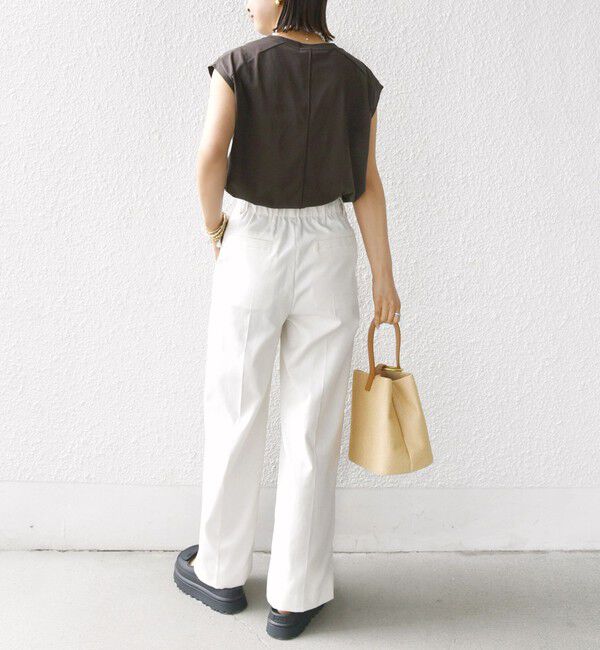 SHIPS for women「プラチナ ヴェール フレンチ スリーブ TEE」|Tシャツ・カットソー|