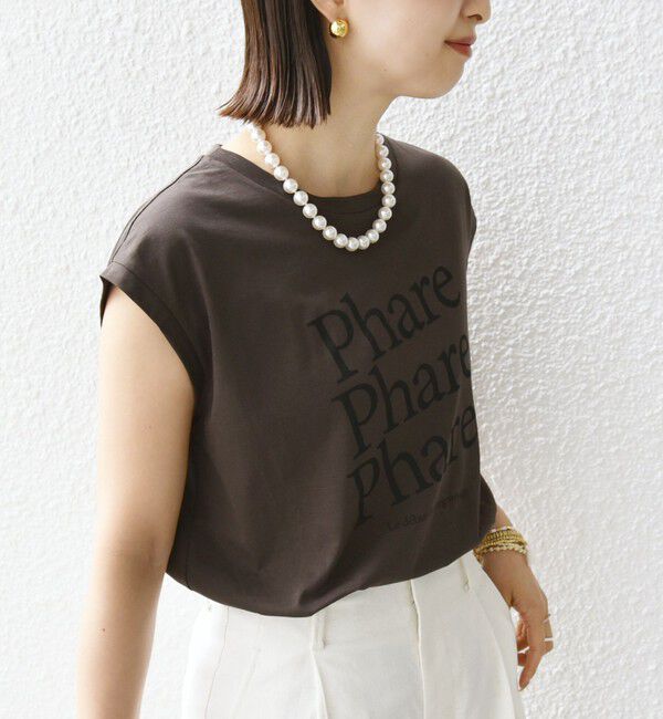 SHIPS for women「プラチナ ヴェール フレンチ スリーブ TEE」|Tシャツ・カットソー|