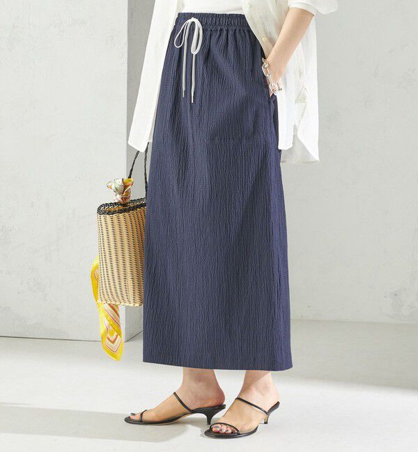 SHIPS for women「〈手洗い可能〉ACAR リップル ポケット スカート」|スカート|