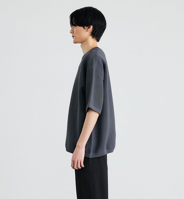 SHIPS「City Ambient Products:〈手洗い可能〉ポリエステル メッシュ ニット ショートスリーブ Tシャツ」|その他|