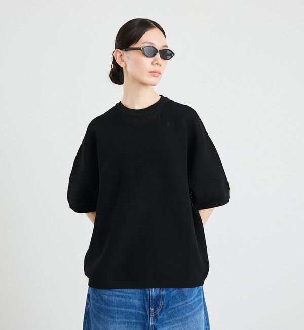 SHIPS「City Ambient Products:〈手洗い可能〉ポリエステル メッシュ ニット ショートスリーブ Tシャツ」|その他|