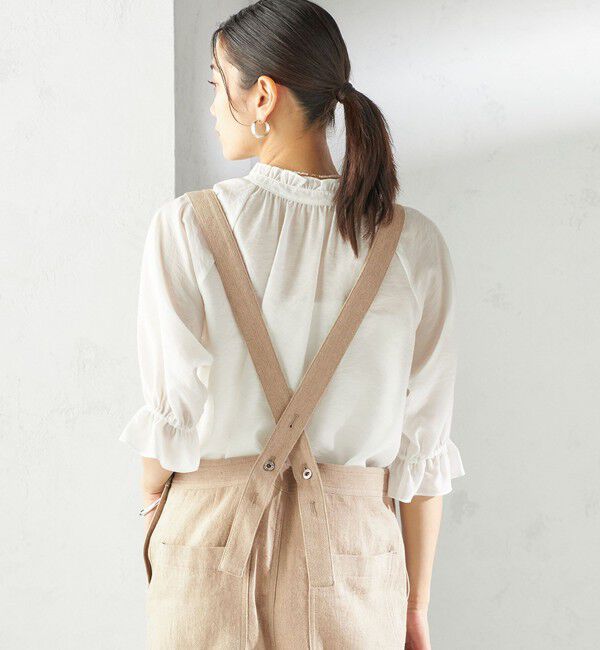 SHIPS for women「《予約》〈手洗い可能〉麻 コットン オールインワン」|オールインワン|