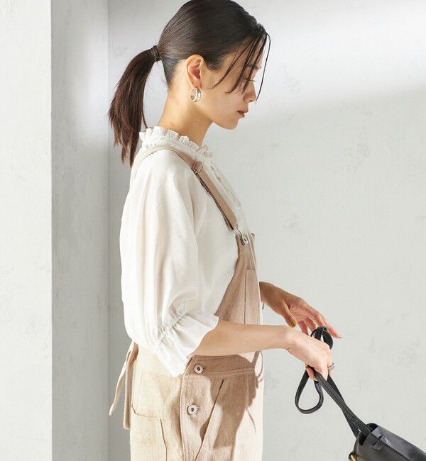 SHIPS for women「《予約》〈手洗い可能〉麻 コットン オールインワン」|オールインワン|