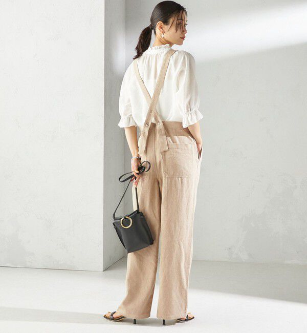 SHIPS for women「《予約》〈手洗い可能〉麻 コットン オールインワン」|オールインワン|