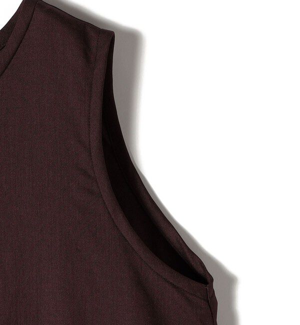 SHIPS for women「〈手洗い可能〉ツイル ノースリーブ ベルト付き ワンピース」|ワンピース|