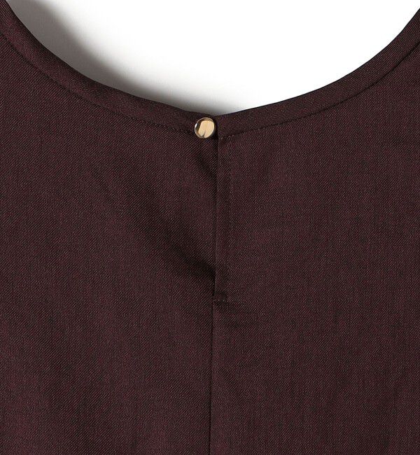 SHIPS for women「〈手洗い可能〉ツイル ノースリーブ ベルト付き ワンピース」|ワンピース|