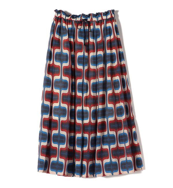 SHIPS for women「【SHIPS別注】UHURU:〈手洗い可能〉シアープリント ギャザー スカート」|スカート|