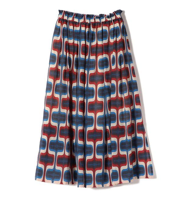 SHIPS for women「【SHIPS別注】UHURU:〈手洗い可能〉シアープリント ギャザー スカート」|スカート|