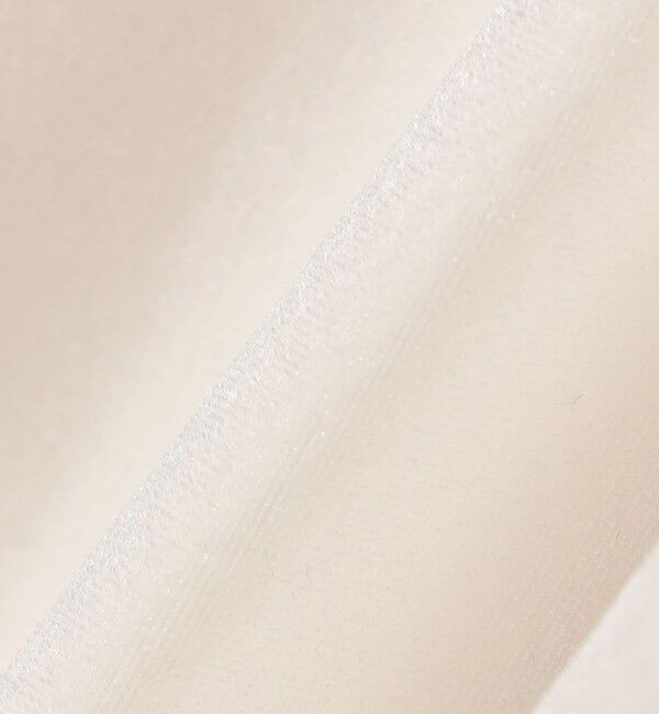 SHIPS for women「〈手洗い可能〉シアー トリコット ポリエステル ベロア 五分袖 ワイド TEE」|Tシャツ・カットソー|