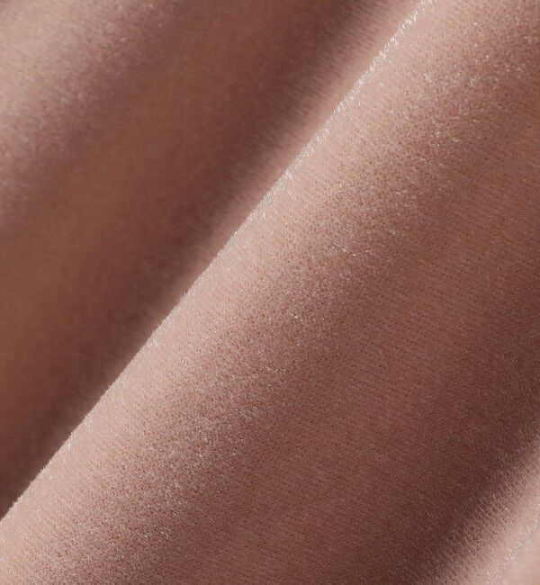 SHIPS for women「〈手洗い可能〉シアー トリコット ポリエステル ベロア 五分袖 ワイド TEE」|Tシャツ・カットソー|