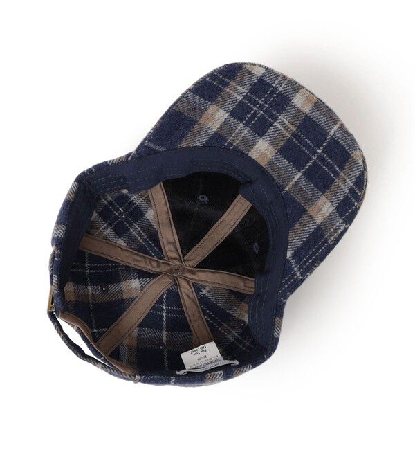 SHIPS any「SHIPS any:〈消臭/抗菌〉ウールライク タータンチェック 6パネル キャップ」|キャップ・キャスケット|