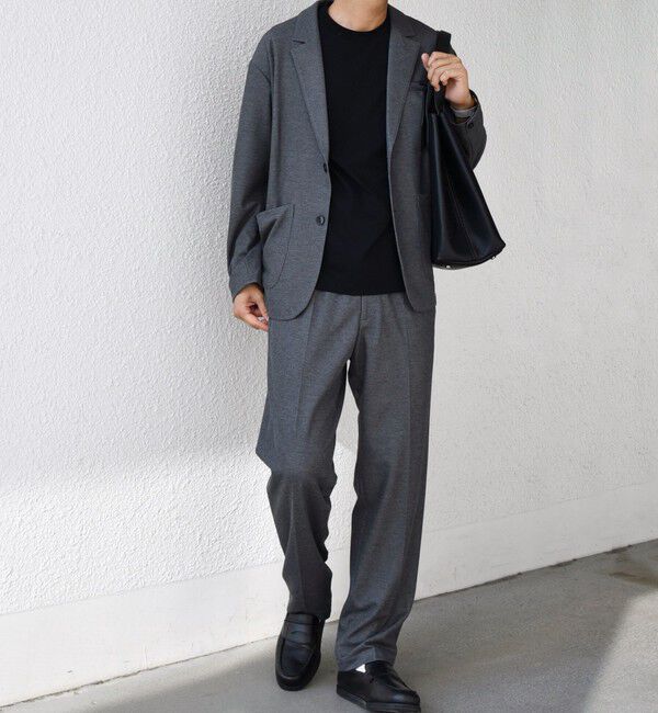 SHIPS any「SHIPS any: 360&deg; THE CIRCLE STRETCH ジャガード ジャージー ジャケット(セットアップ対応)◇」|テーラードジャケット|