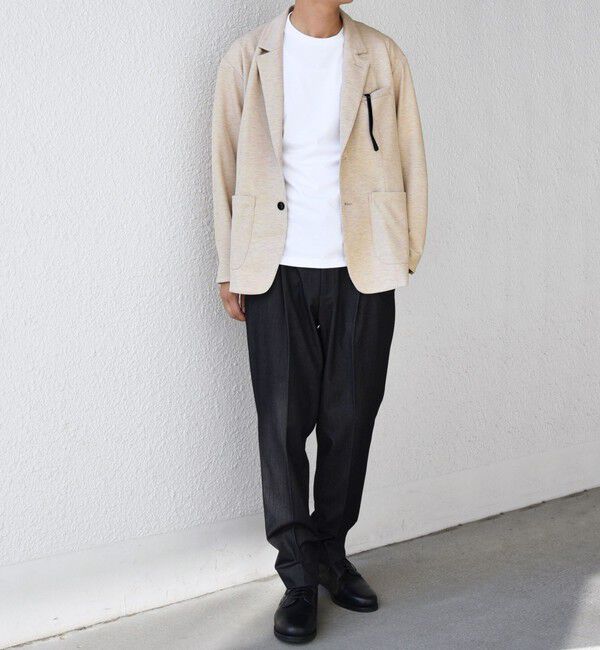 SHIPS any「SHIPS any: 360&deg; THE CIRCLE STRETCH ジャガード ジャージー ジャケット(セットアップ対応)◇」|テーラードジャケット|