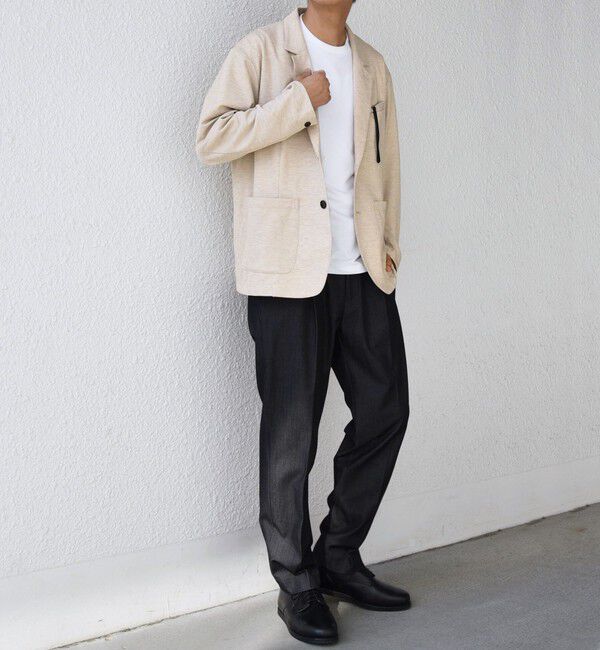 SHIPS any「SHIPS any: 360&deg; THE CIRCLE STRETCH ジャガード ジャージー ジャケット(セットアップ対応)◇」|テーラードジャケット|