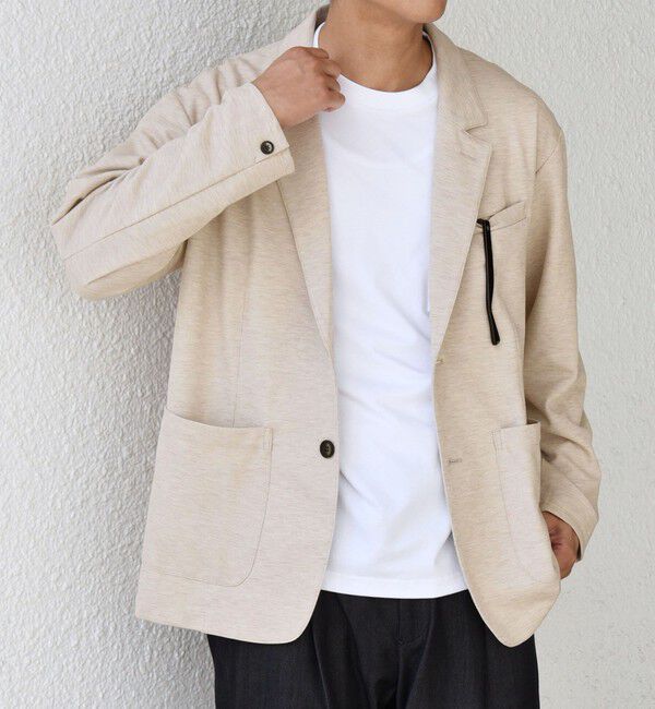 SHIPS any「SHIPS any: 360&deg; THE CIRCLE STRETCH ジャガード ジャージー ジャケット(セットアップ対応)◇」|テーラードジャケット|