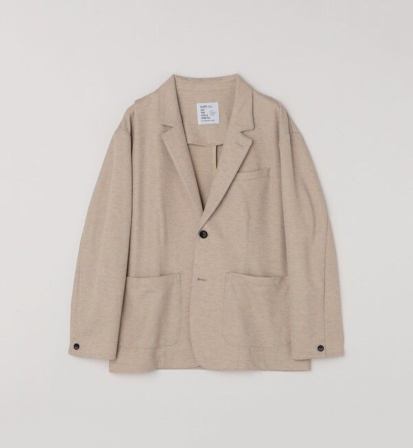 SHIPS any「SHIPS any: 360&deg; THE CIRCLE STRETCH ジャガード ジャージー ジャケット(セットアップ対応)◇」|テーラードジャケット|