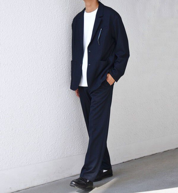 SHIPS any「SHIPS any: 360&deg; THE CIRCLE STRETCH ジャガード ジャージー ジャケット(セットアップ対応)◇」|テーラードジャケット|