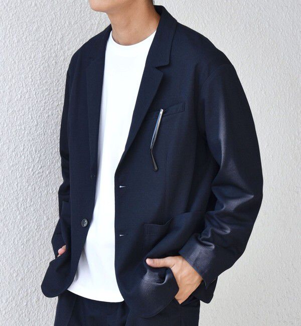 SHIPS any「SHIPS any: 360&deg; THE CIRCLE STRETCH ジャガード ジャージー ジャケット(セットアップ対応)◇」|テーラードジャケット|