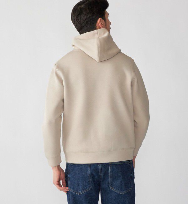 SHIPS「【WEB限定】SHIPS: コットン ポリ ダブル ニット フーディー パーカ (セットアップ対応)」|パーカー|