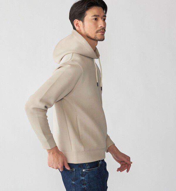 SHIPS「【WEB限定】SHIPS: コットン ポリ ダブル ニット フーディー パーカ (セットアップ対応)」|パーカー|