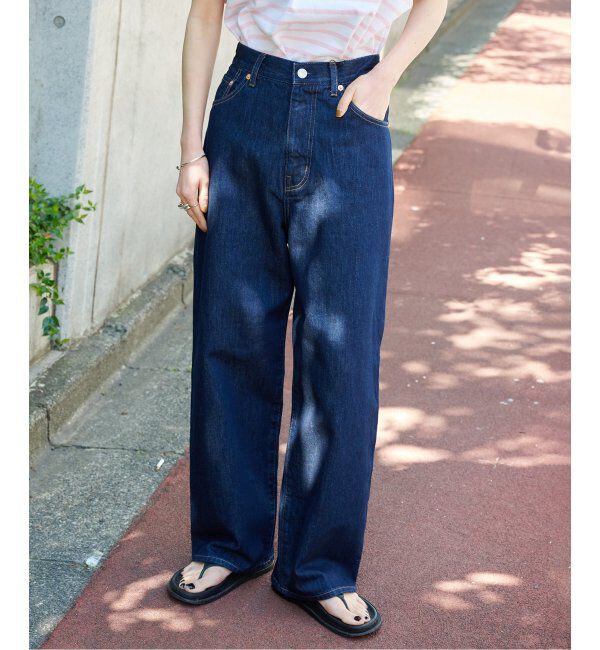 OUTDOOR PRODUCTS Usual Things「追加3 ULTライトデニムハイライズルーズ5PKT」|デニム|