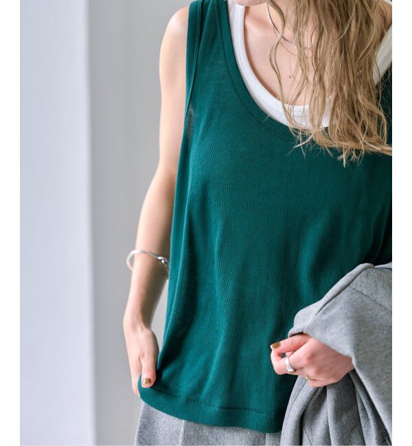 OUTDOOR PRODUCTS Usual Things「シアーリブタンクトップ」|Tシャツ・カットソー|