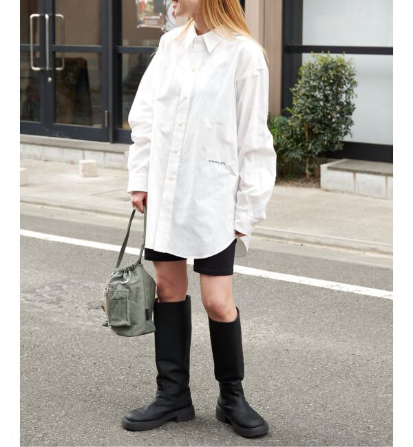 OUTDOOR PRODUCTS Usual Things「≪予約≫RATIONAL GIRLロゴ刺繍オックスフォードシャツ」|シャツ・ブラウス|