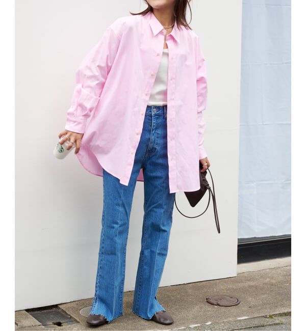 OUTDOOR PRODUCTS Usual Things「≪予約≫RATIONAL GIRLロゴ刺繍オックスフォードシャツ」|シャツ・ブラウス|