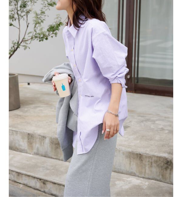 OUTDOOR PRODUCTS Usual Things「≪予約≫RATIONAL GIRLロゴ刺繍オックスフォードシャツ」|シャツ・ブラウス|