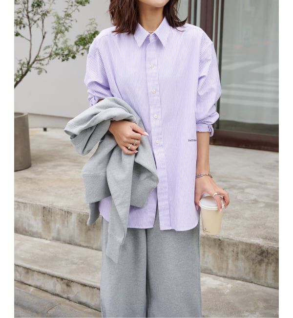 OUTDOOR PRODUCTS Usual Things「≪予約≫RATIONAL GIRLロゴ刺繍オックスフォードシャツ」|シャツ・ブラウス|