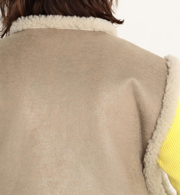 MACPHEE「エコムートン ジップアップジレ」|ベスト・ジレ|