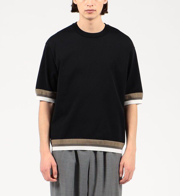 TOMORROWLAND MENS「TOMORROWLAND tricot リブライン ニットTシャツ」|ニット・セーター|