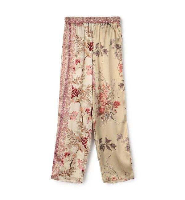 GALERIE VIE「レーヨンサテンプリント パジャマパンツ」|その他|44 ベージュ系