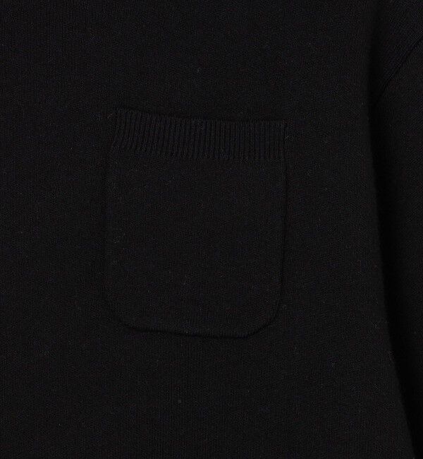 CABaN「コットンカシミヤ ポケットプルオーバー」|ニット・セーター|