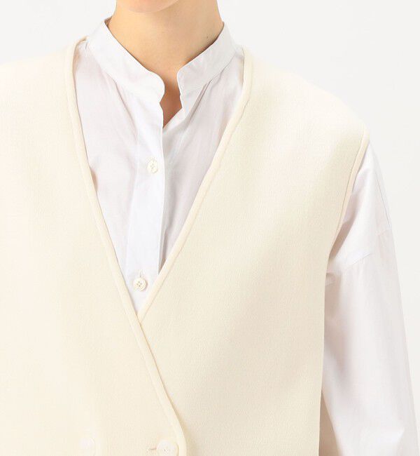 DES PRES「レーヨンナイロンダブルフェイス ロングジレ」|ベスト・ジレ|