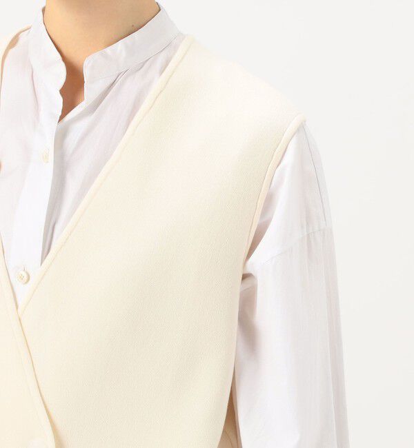 DES PRES「レーヨンナイロンダブルフェイス ロングジレ」|ベスト・ジレ|