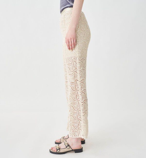 MACPHEE「トライアングルクロシェ セミフレアパンツ」|その他|