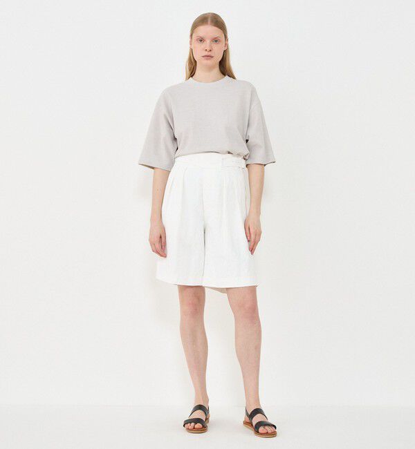 GALERIE VIE「コットンシルクカノコ ワイドクルーネックＴシャツ」|Tシャツ・カットソー|