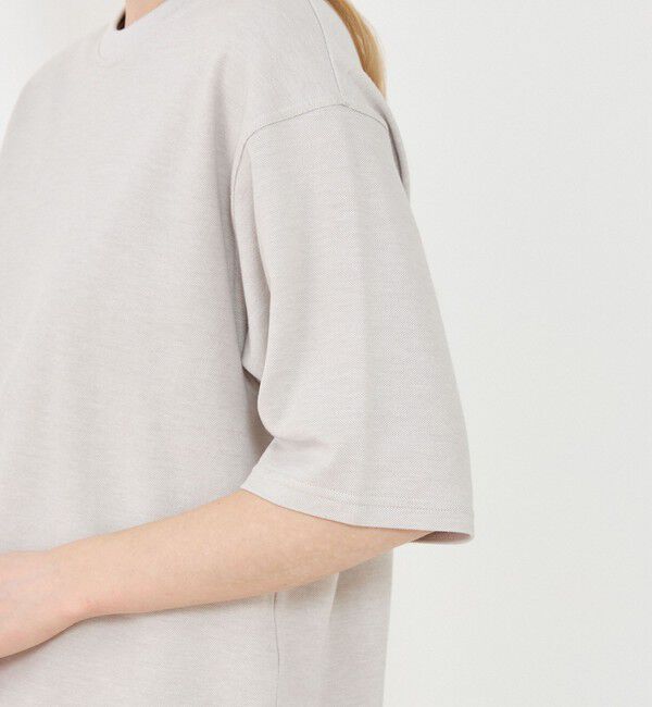 GALERIE VIE「コットンシルクカノコ ワイドクルーネックＴシャツ」|Tシャツ・カットソー|