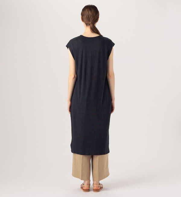 GALERIE VIE「リネンジャージー ノースリーブロングジレ」|ベスト・ジレ|