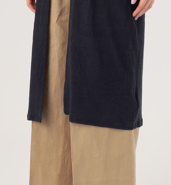 GALERIE VIE「リネンジャージー ノースリーブロングジレ」|ベスト・ジレ|