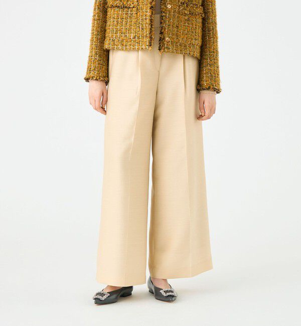 Ballsey「Diana 1タックワイドパンツ」|スラックス|