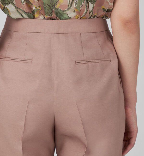 TOMORROWLAND collection「ウールシルクタッサー 1タックテーパードパンツ」|スラックス|