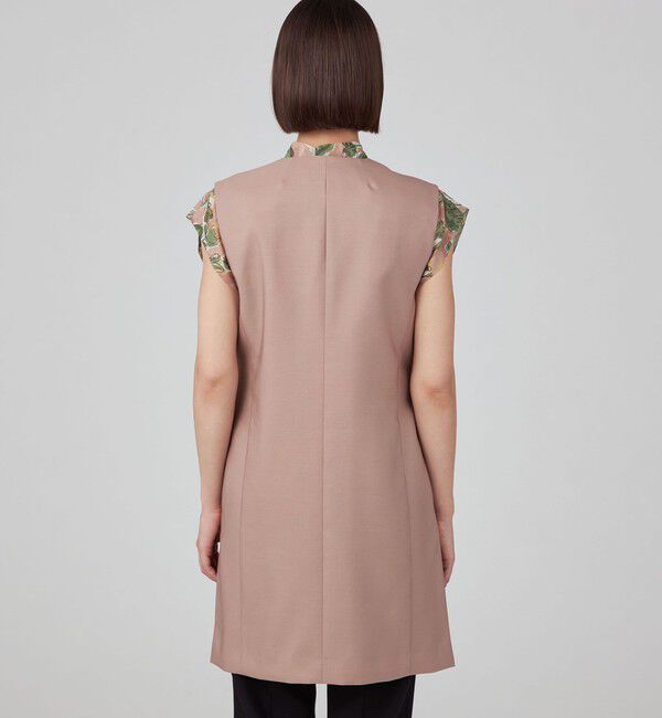 TOMORROWLAND collection「ウールシルクタッサー ロングジレ」|ベスト・ジレ|