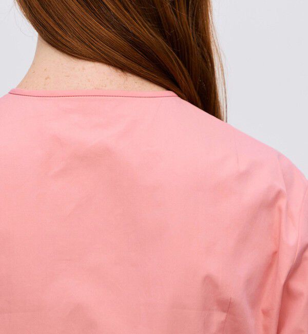 BACCA「コットンタイプライター ギャザードブラウス」|シャツ・ブラウス|