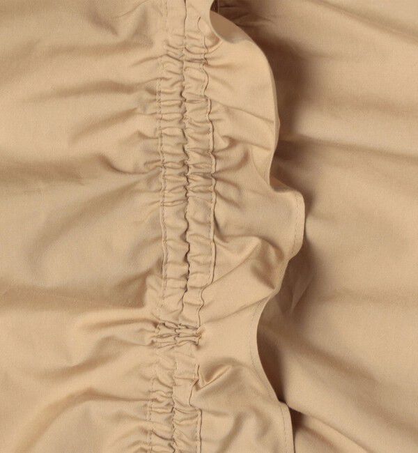 BACCA「コットンタイプライター ギャザードブラウス」|シャツ・ブラウス|