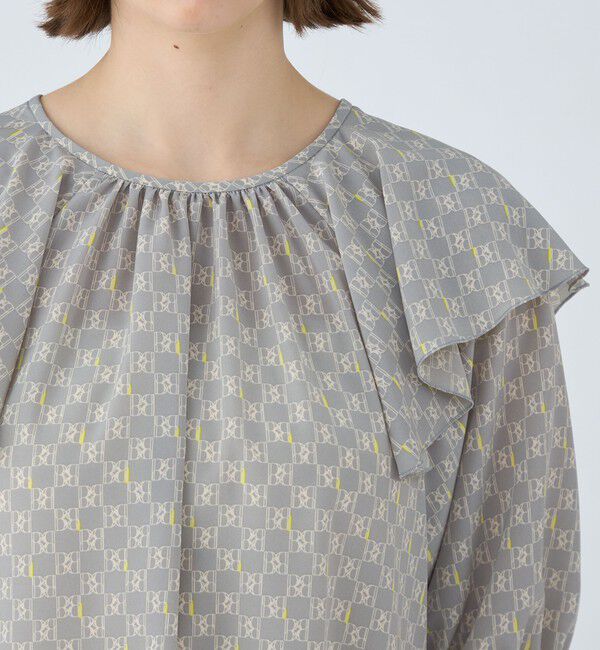 Ballsey「BBタイポグラフィプリント フロンタブルブラウス」|シャツ・ブラウス|