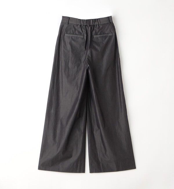 CABaN「シャトルポプリン 2タックワイドパンツ」|チノ|