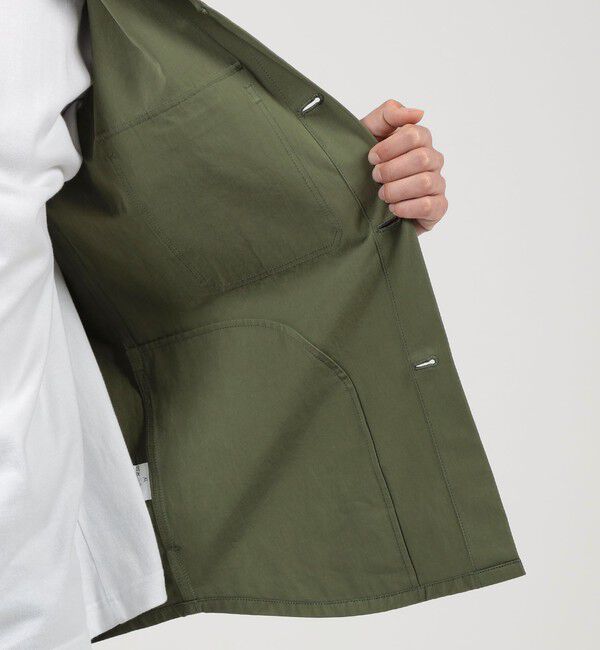 TOMORROWLAND MENS「80/2スーピマコットン ダブルポケットシャツブルゾン BORGHI」|ブルゾン・スタジャン|